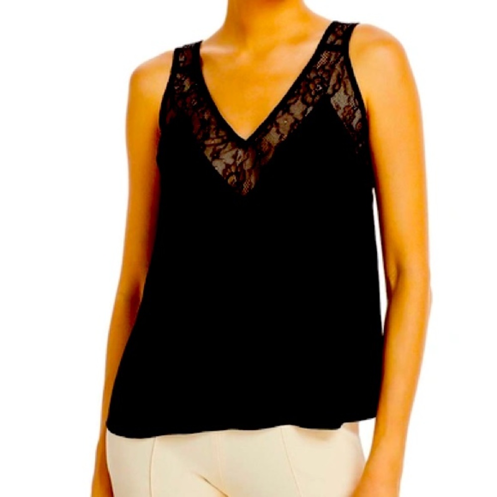 Karen Millen Black Lace Tank